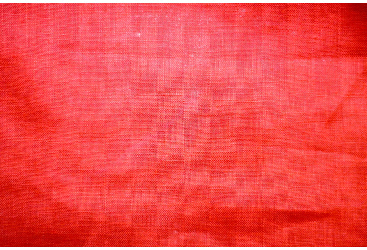 Tissu Lin Uni Corail 100% -Au Mètre