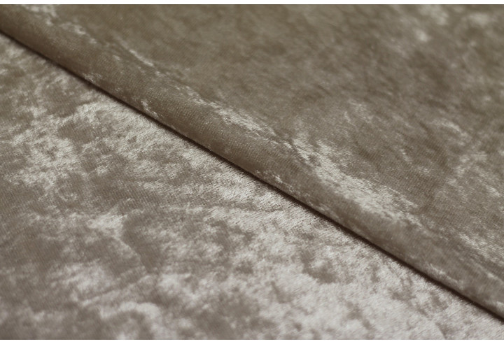 Tissu Panne de Velours Beige -Au Mètre