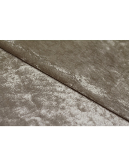 Tissu Panne de Velours Beige -Au Mètre
