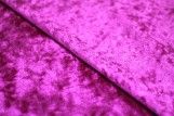 Tissu Panne de Velours Fuchsia -Au Mètre
