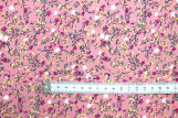 Tissu Viscose Imprimé Fleur Léty Rose -Au Mètre