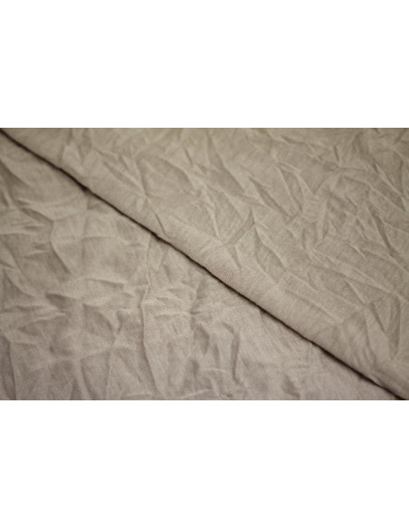 Tissu Jersey Froissé Beige -Au Mètre
