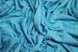 Tissu Jersey Flammé Turquoise -Au Mètre