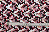 Tissu Popeline Coton Imprimé Japa Noir -Au Mètre