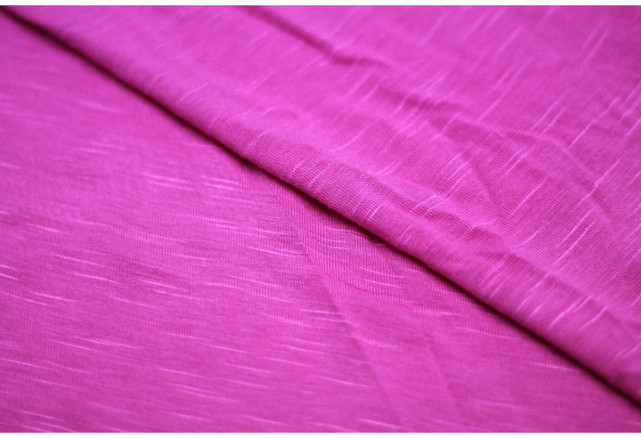 Tissu Jersey Flammé Fuchsia -Au Mètre
