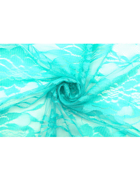 Tissu Dentelle Vyla Vert d'eau -Au Mètre