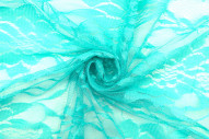 Tissu Dentelle Vyla Vert d'eau -Au Mètre