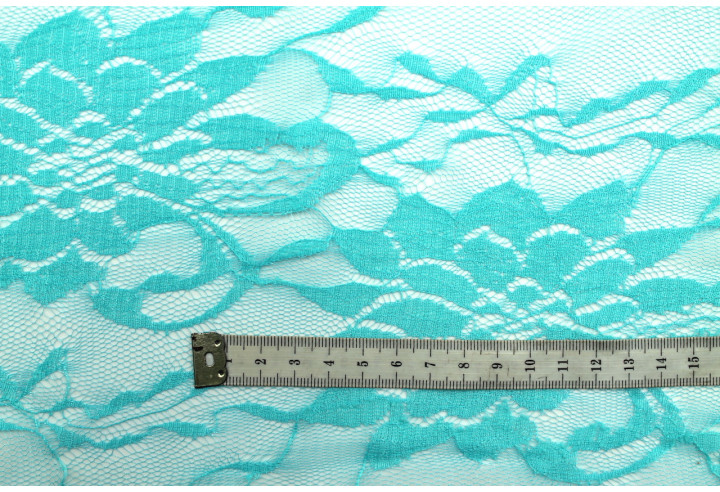 Tissu Dentelle Vyla Vert d'eau -Au Mètre