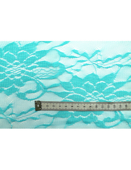 Tissu Dentelle Vyla Vert d'eau -Au Mètre