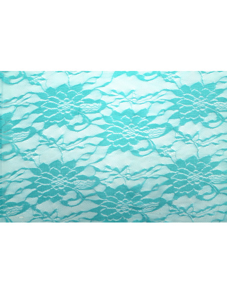 Tissu Dentelle Vyla Vert d'eau -Au Mètre