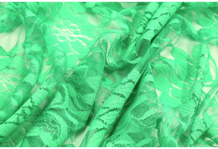 Tissu Dentelle Vyla Vert -Au Mètre