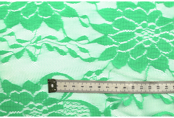 Tissu Dentelle Vyla Vert -Au Mètre