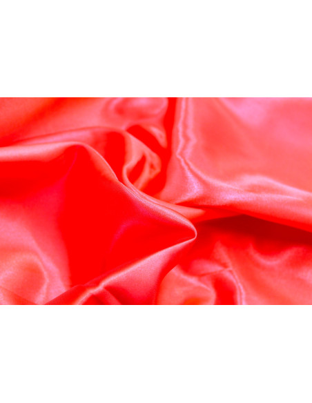 Tissu Satin Polyester Rouge -Au Mètre