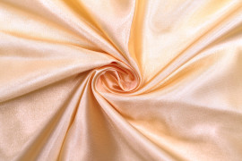 Tissu Satin Polyester Or clair -Au Mètre