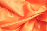Tissu Satin Polyester Orange -Au Mètre