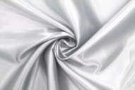 Tissu Satin Polyester Gris clair -Au Mètre