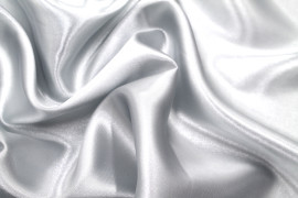 Tissu Satin Polyester Gris clair -Au Mètre