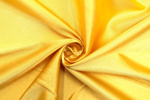 Tissu Satin Elasthanne Or vif -Au Mètre