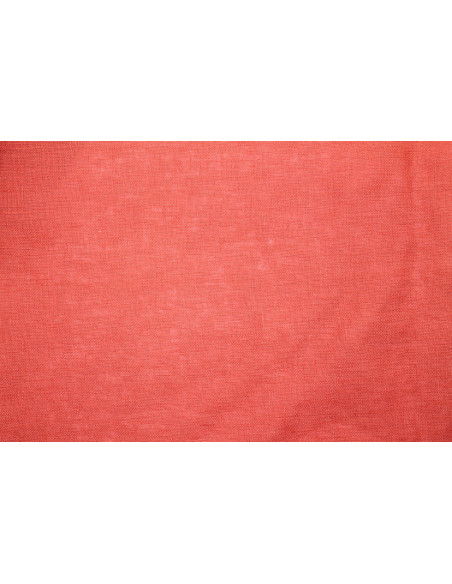 Tissu Lin Uni Rouille 100% -Au Mètre