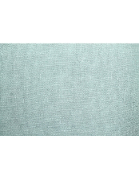 Tissu Lin Uni Vert Aqua 100% -Au Mètre