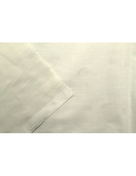 Tissu Toile Polycoton Uni Écru -Au Mètre