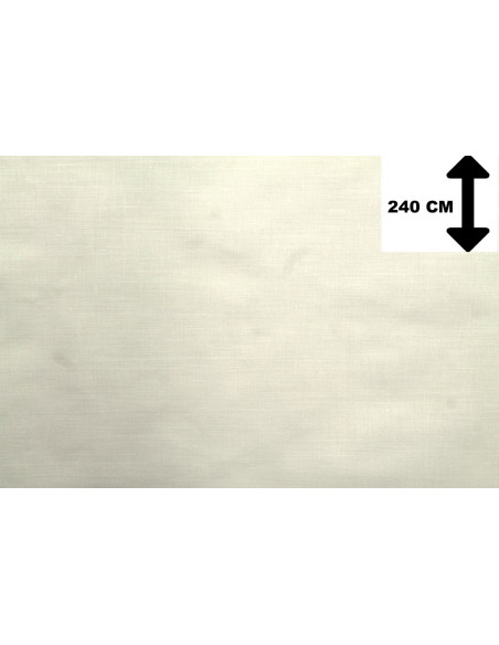 Tissu Toile Polycoton Grande Largeur Uni Écru -Au Mètre