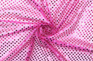 Tissu Lamé Fuchsia Mini Paillettes fuchsia -Au Mètre