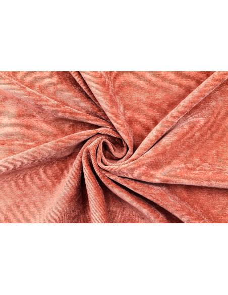 Tissu Velours Corduroy Rouille -Au Mètre