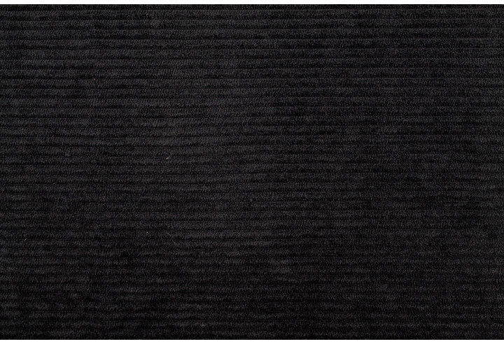 Tissu Velours Maille Côtelé Noir -Au Mètre