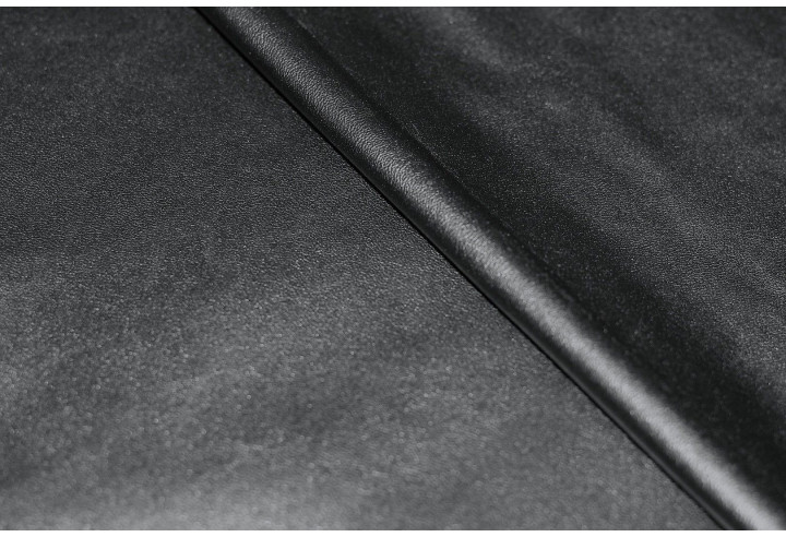 Tissu Simili Cuir Uni Noir -Au Mètre