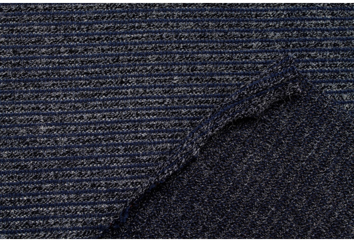 Tissu Maille Pull Devil Marine -Au Mètre