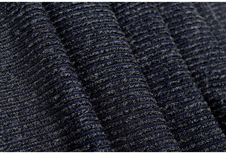 Tissu Maille Pull Devil Marine -Au Mètre