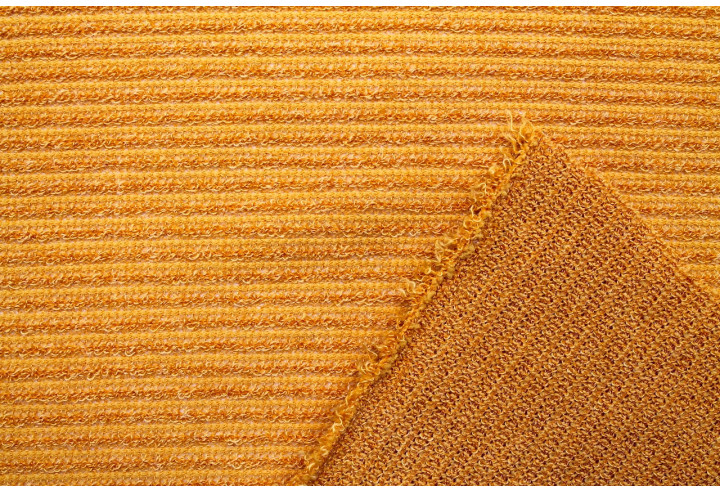Tissu Maille Pull Devil Safran -Au Mètre