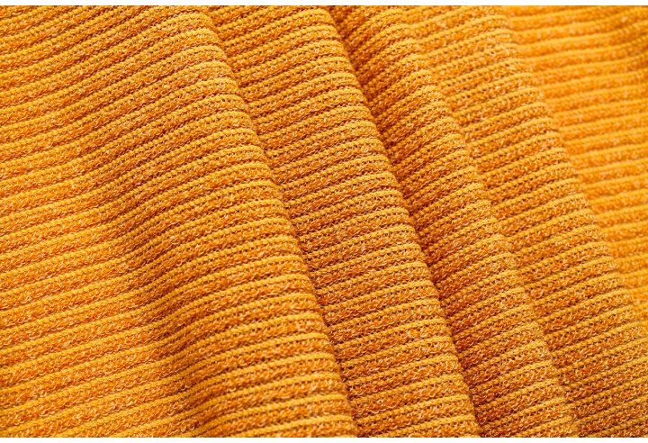 Tissu Maille Pull Devil Safran -Au Mètre