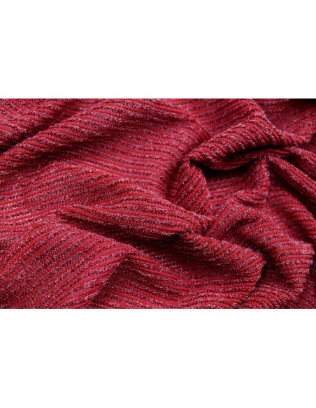 Tissu Maille Pull Devil Rouge -Au Mètre