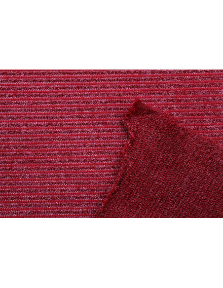 Tissu Maille Pull Devil Rouge -Au Mètre