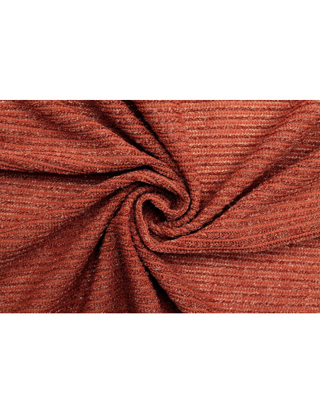 Tissu Maille Pull Devil Brique -Au Mètre