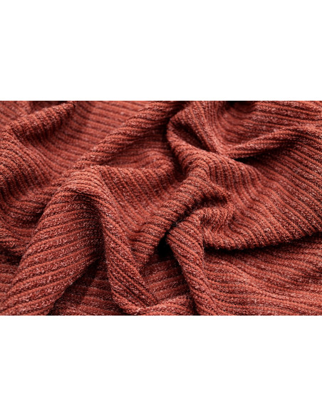 Tissu Maille Pull Devil Brique -Au Mètre