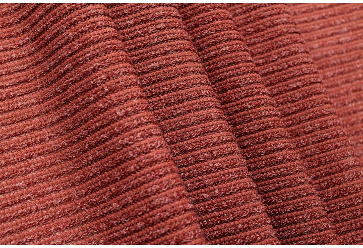 Tissu Maille Pull Devil Brique -Au Mètre