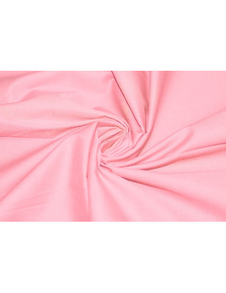 Tissu Popeline Unie 100% Coton Saumon -Au Mètre