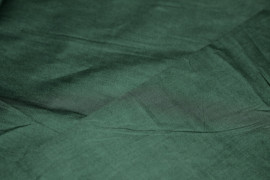 Tissu Popeline Unie 100% Coton Vert sapin -Au Mètre