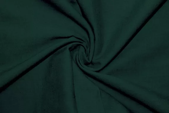 Tissu Voile Uni 100% Coton Vert sapin -Au Mètre