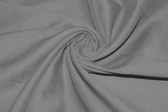 Tissu Voile Uni 100% Coton Gris foncé -Coupon de 3 mètres