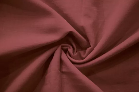 Tissu Voile Uni 100% Coton Brique -Coupon de 3 mètres