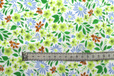 Tissu Popeline Coton Imprimé Fleur Solaria Blanc -Au Mètre