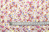 Tissu Popeline Coton Imprimé Fleur Tina Rose -Au Mètre