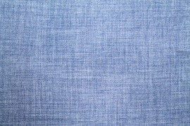 Tissu Voile Fluide Aspect Lin Uni Bleu Denim -Au Mètre