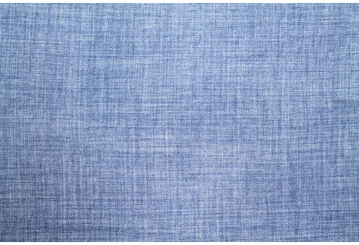 Tissu Voile Fluide Aspect Lin Uni Bleu Denim -Au Mètre
