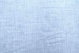 Tissu Voile Fluide Aspect Lin Uni Bleu Ciel -Au Mètre