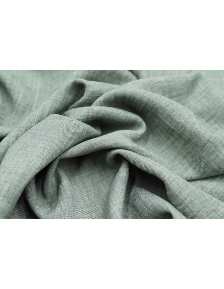 Tissu Voile Fluide Aspect Lin Uni Tilleul -Au Mètre
